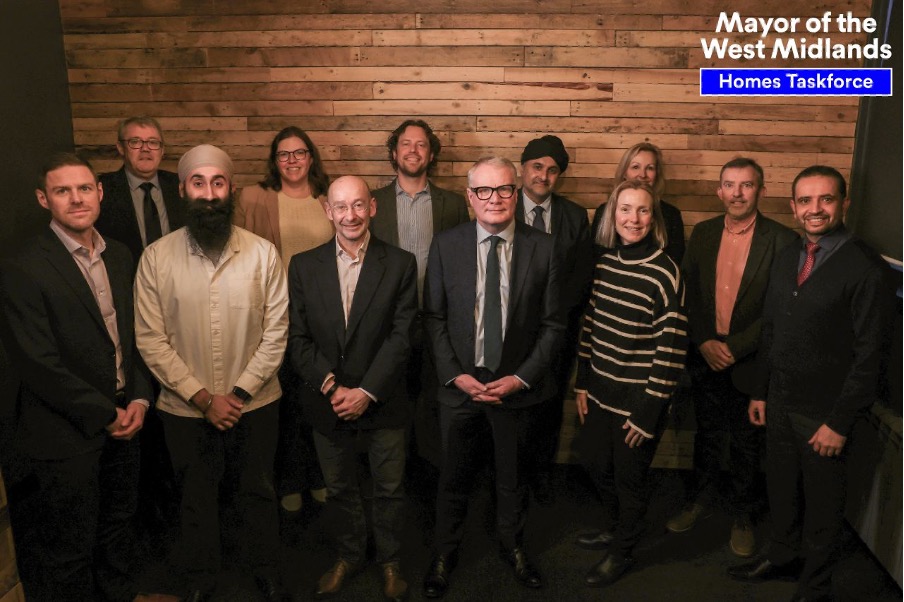 Richard Parker, Mayor of the West Midlands, with his Homes Taskforce