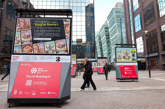 The ‘You’re Bussing It!’ exhibition will be on display in the city centre from 11 March - 15 April 2025