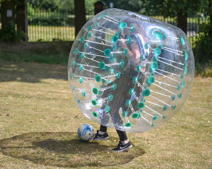 Bubble Football at West Brom family fun day
