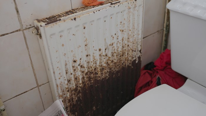 One of the radiators in Leanne's home