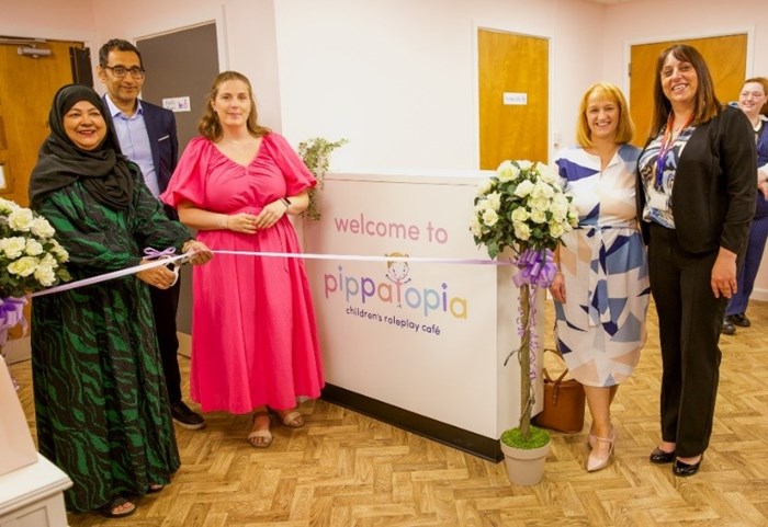 Left to right: Coun Syeda Khatun, Shokat Lal, Rachel Butler, Lynne Avery, Helen Peach