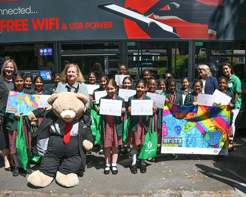 Just the ticket for Wolverhampton school in bus poster competition