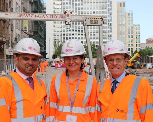 First look at new city centre tram stops as work ramps-up