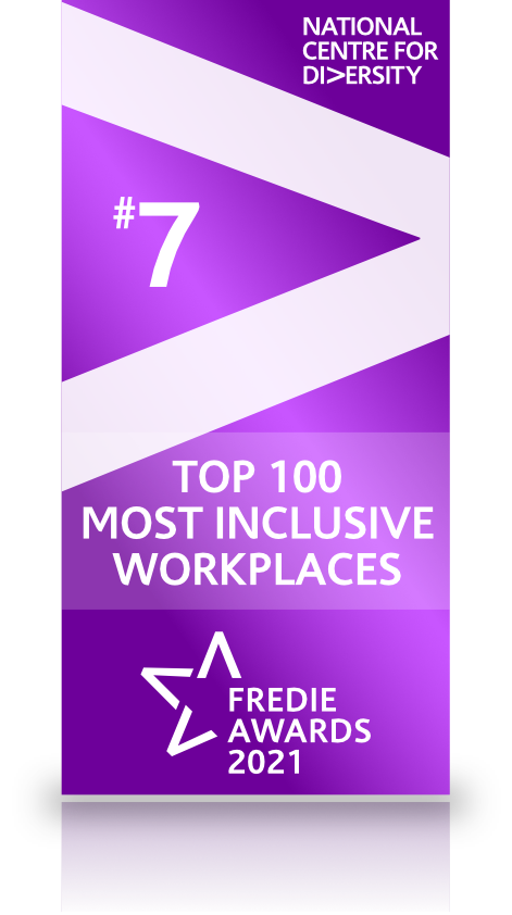 7th of 100 Most inclusive workplaces