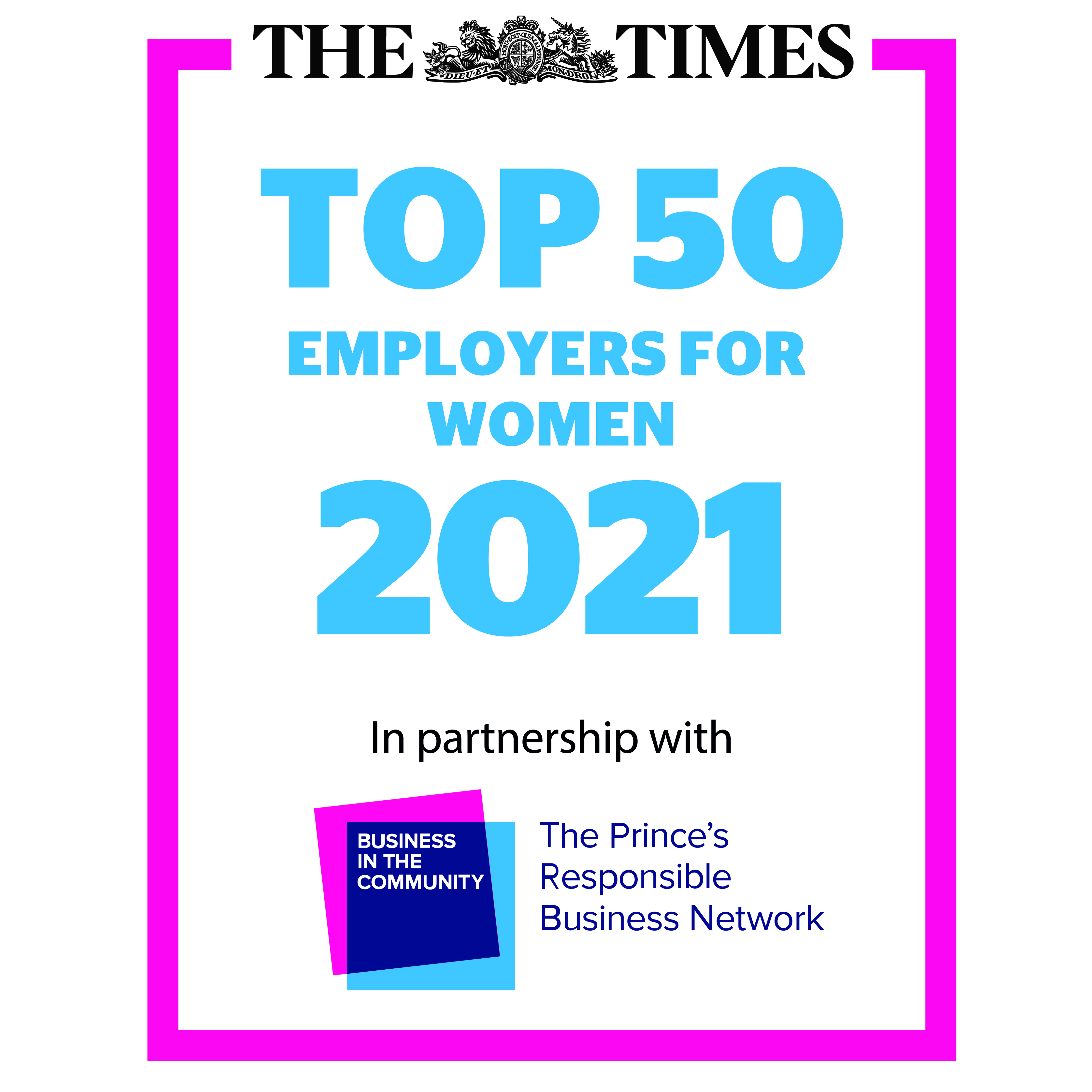 Times top50 employers for women