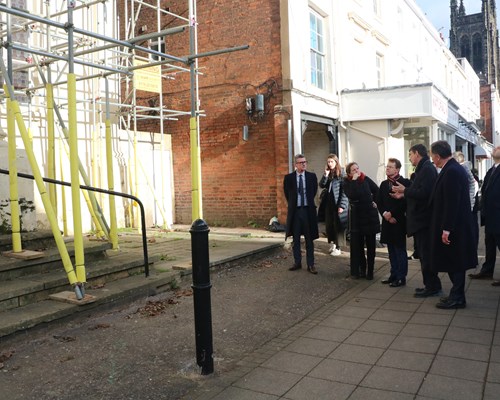 Mayor gets a first-hand view of Leamington Spa plans