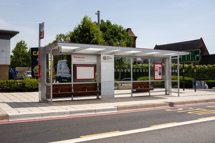 A Sprint bus shelter