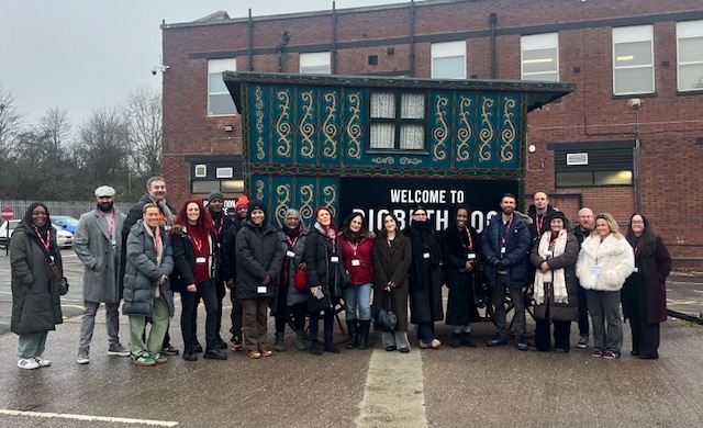 Group of people outside Digbeth Loc Studios 