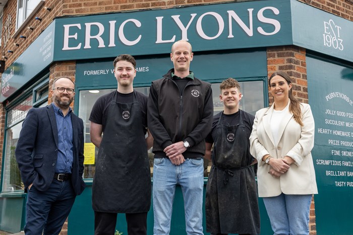 Jon Lander, business investment manager for Solihull Council, Ollie Harrison, Nick Lyons and Joe Dillane, from Eric Lyons, and Business Growth West Midlands advisor Charlotte Bowden.