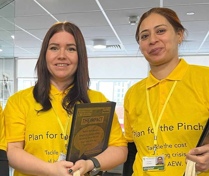 Elena Stan and Priyanka Khanduja, pictured at Adult Education Wolverhampton