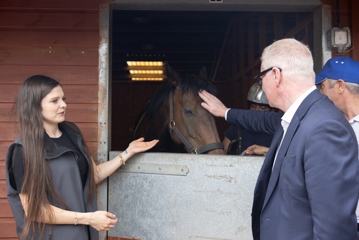 Isabelle with horse Dec and Richard Parker