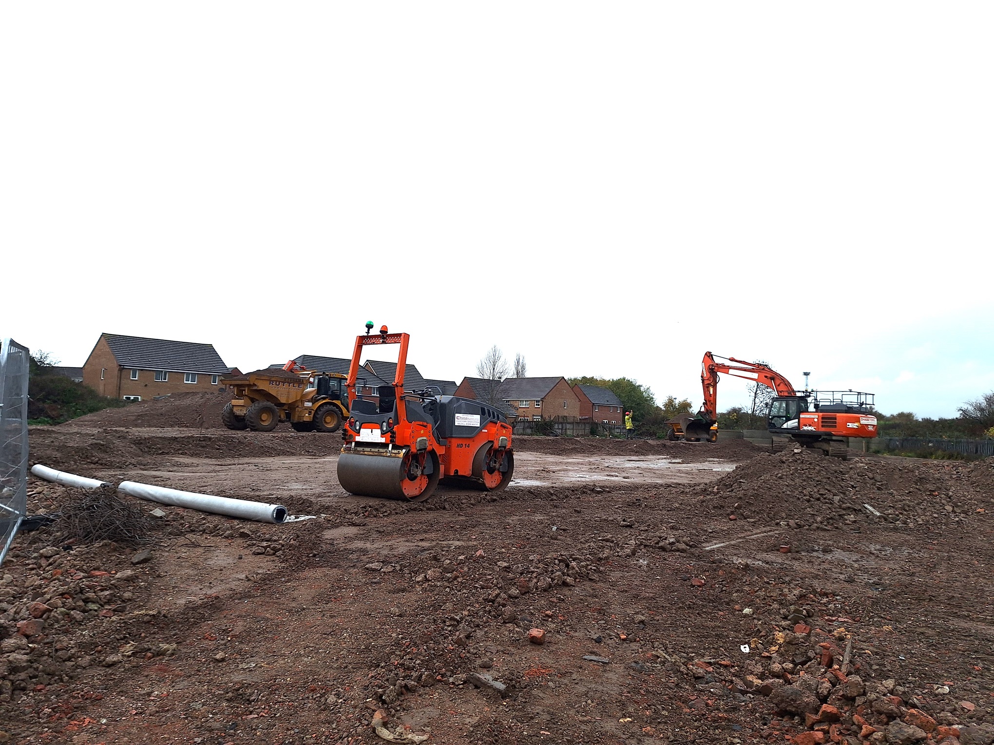 Start Of Work Friar Park Road