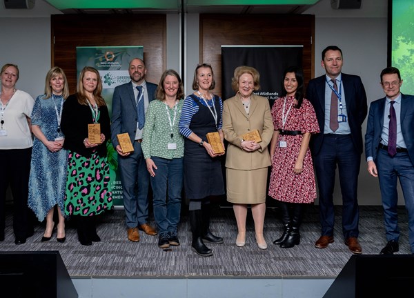 Winners Of The First West Midlands Natural Environment Awards With Mayor And WMCA Chair Andy Street