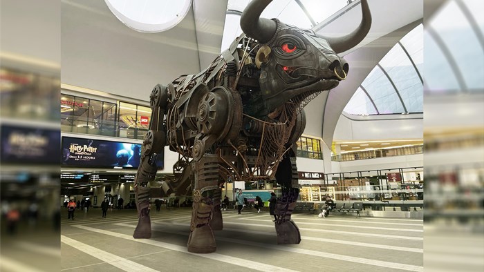 The Birmingham Bull in New Street Station