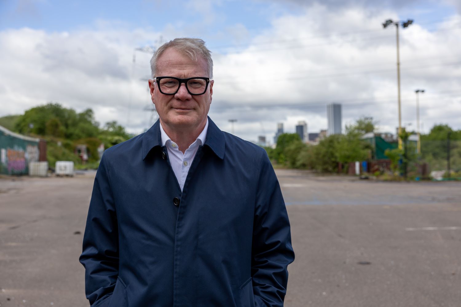 Richard Parker, mayor of the West Midlands standing outside a building