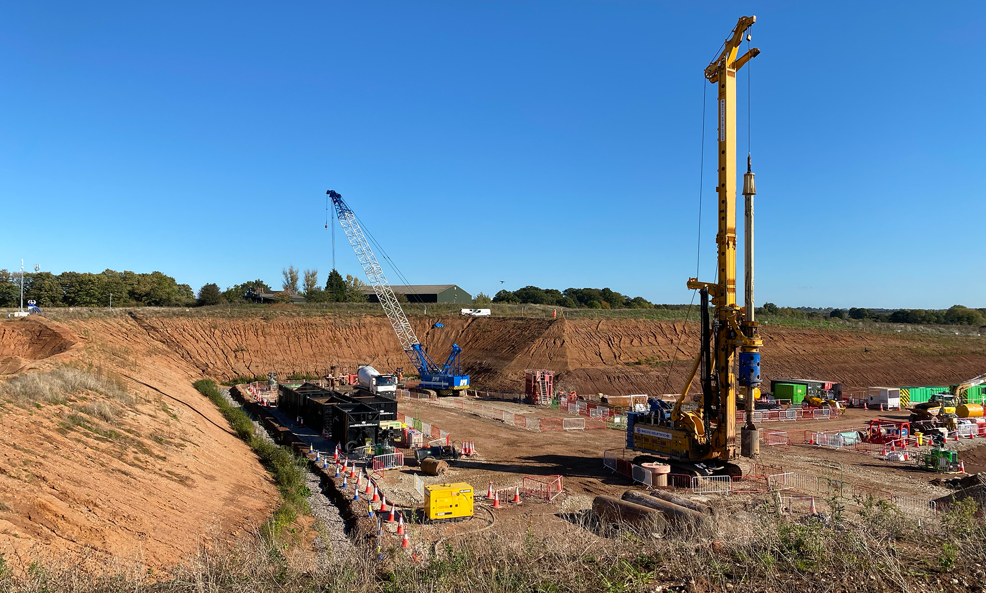 Building site for the new HS2 Interchange Station at Arden Cross