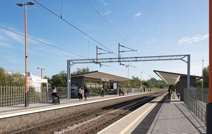 Designs for the new platform at Witton station.