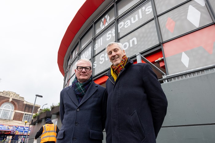 Richard Parker, Mayor of the West Midlands and WMCA chair with Pete Bond, Director of Integrated Transport Services for TfWM