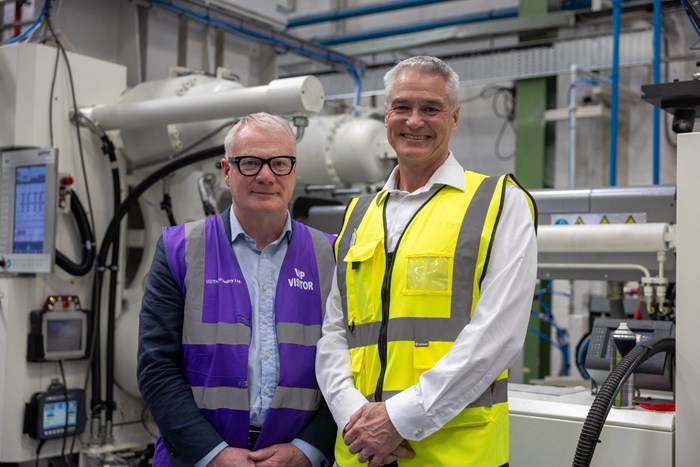 Mayor Richard Parker with Martin Dudley, chairman of Thomas Dudley Ltd.