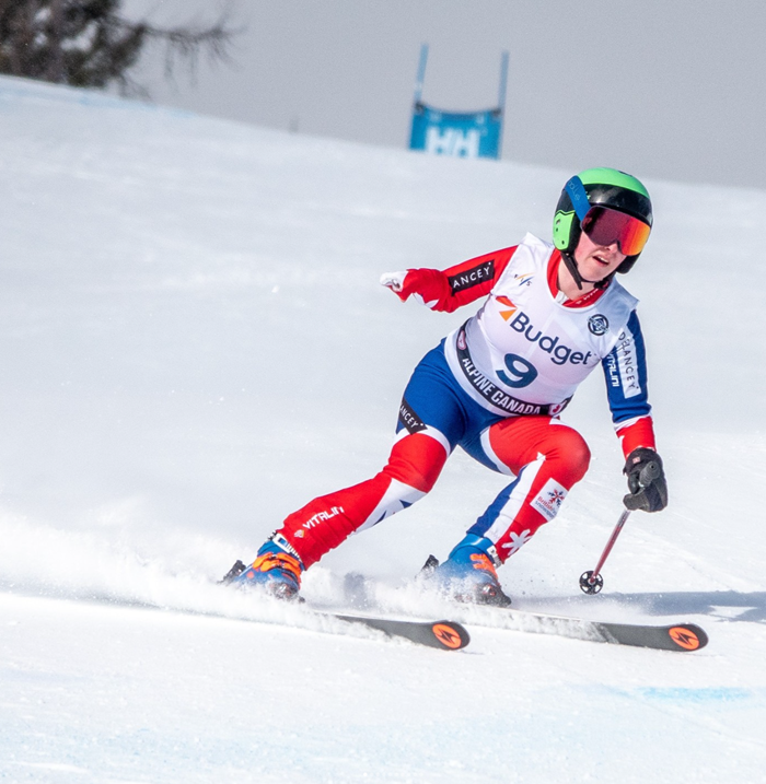 International para skier Mackenzie Griffith, photograph by Steve Hilts