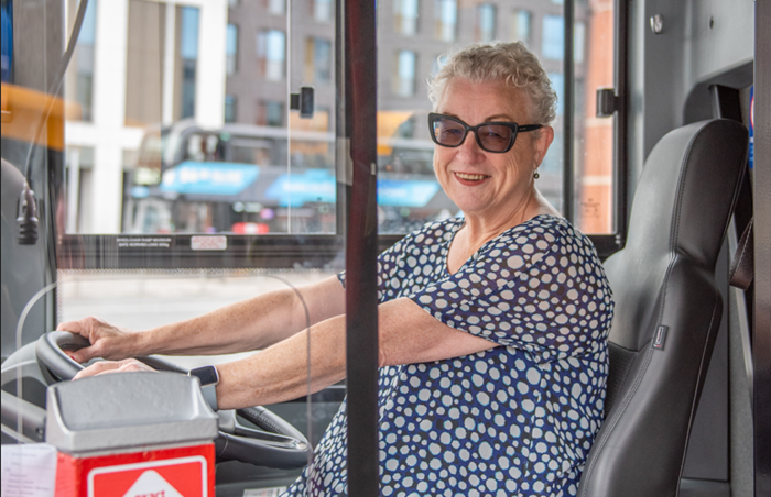 Claire Walters, Chief Executive of Bus Users UK , at Coventry’s Catch The Bus Month event on Thursday 14 September