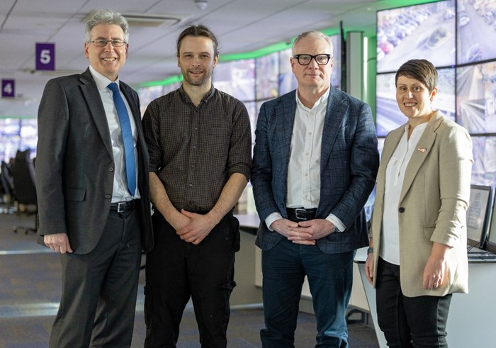 From left: Simon Foster, West Midlands PCC, Mat MacDonald, Road Safety Commissioner, Richard Parker, Mayor of the West Midlands and Beccy Marston, Active Travel Commissioner