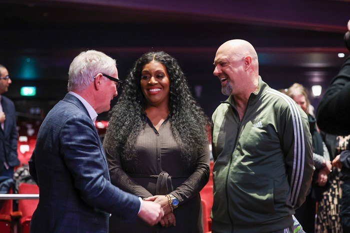 Mayor Richard Parker with Alison Hammond and Matt Slack