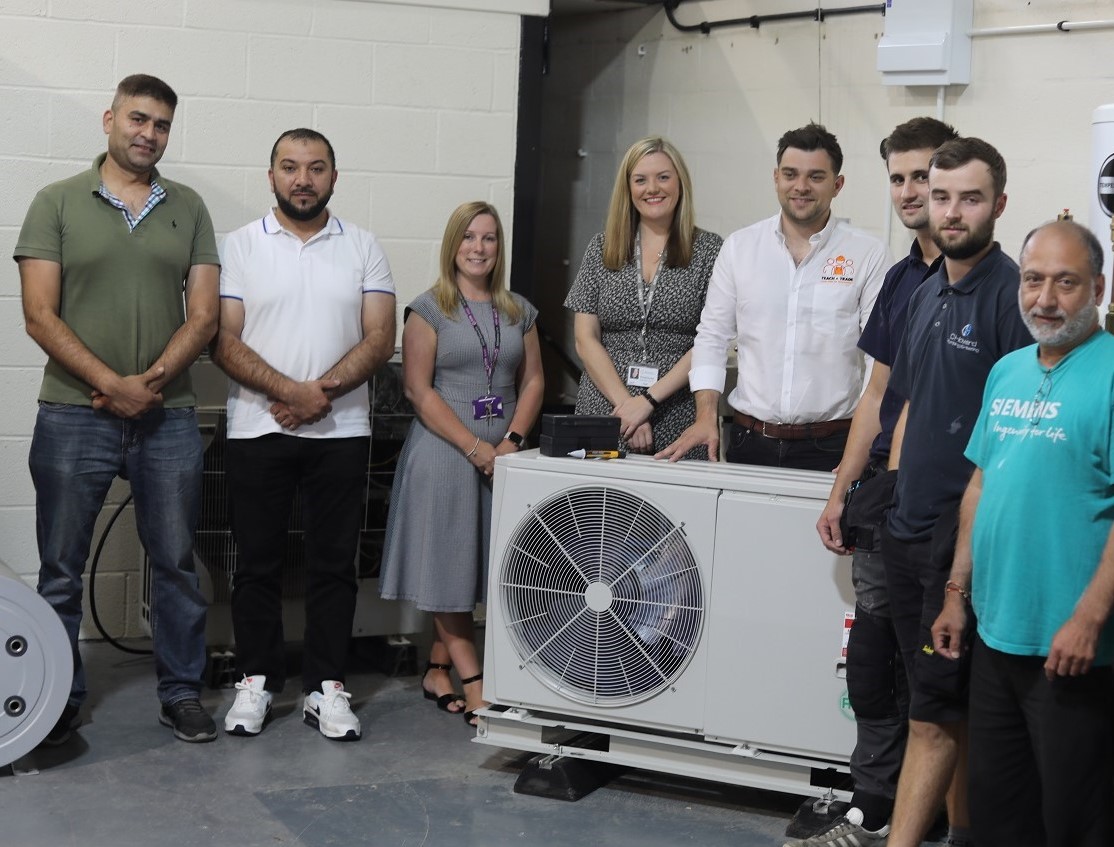 Telford College and Teach A Trade staff with the first batch of engineers on the free course