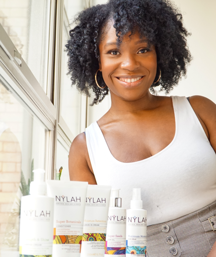 Kameese Davis, the founder and CEO of Nylah’s Naturals