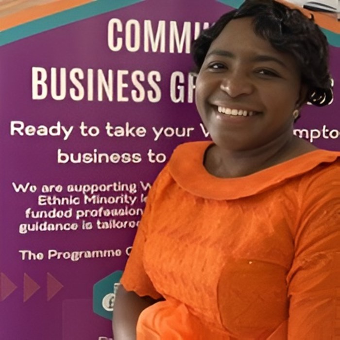 Lucia Makono, director, Lumak Services Ltd, one of the 300 companies supported by the West Midlands Community Business Hubs.