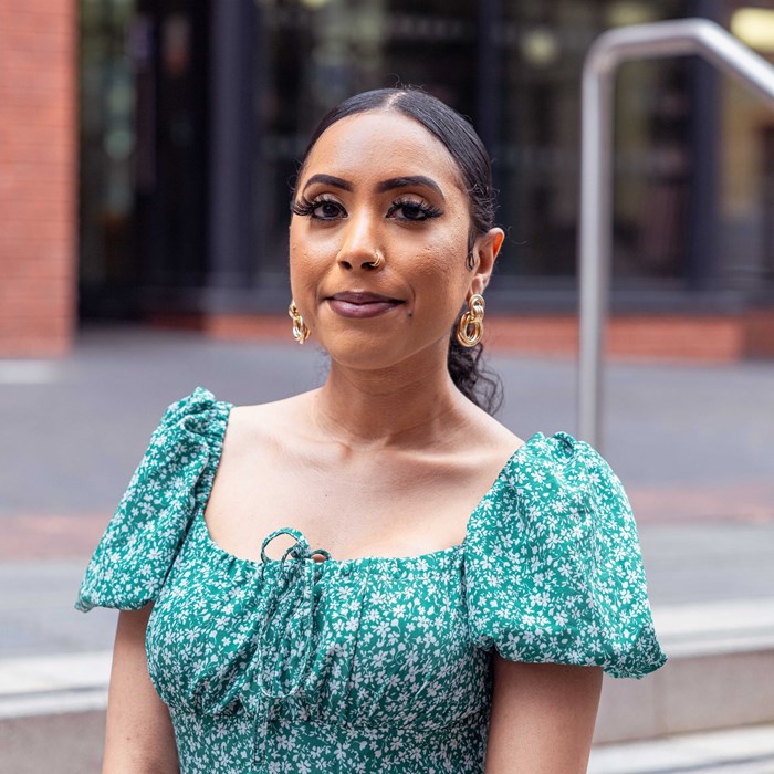 Kamaria Mohamed, who retook her English and Maths GCSE to meet the entry requirements for a degree course in Psychology and Counselling