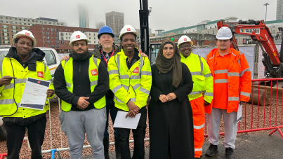 Learns who have graduated from the on-site training hub with Cllr Mariam Khan