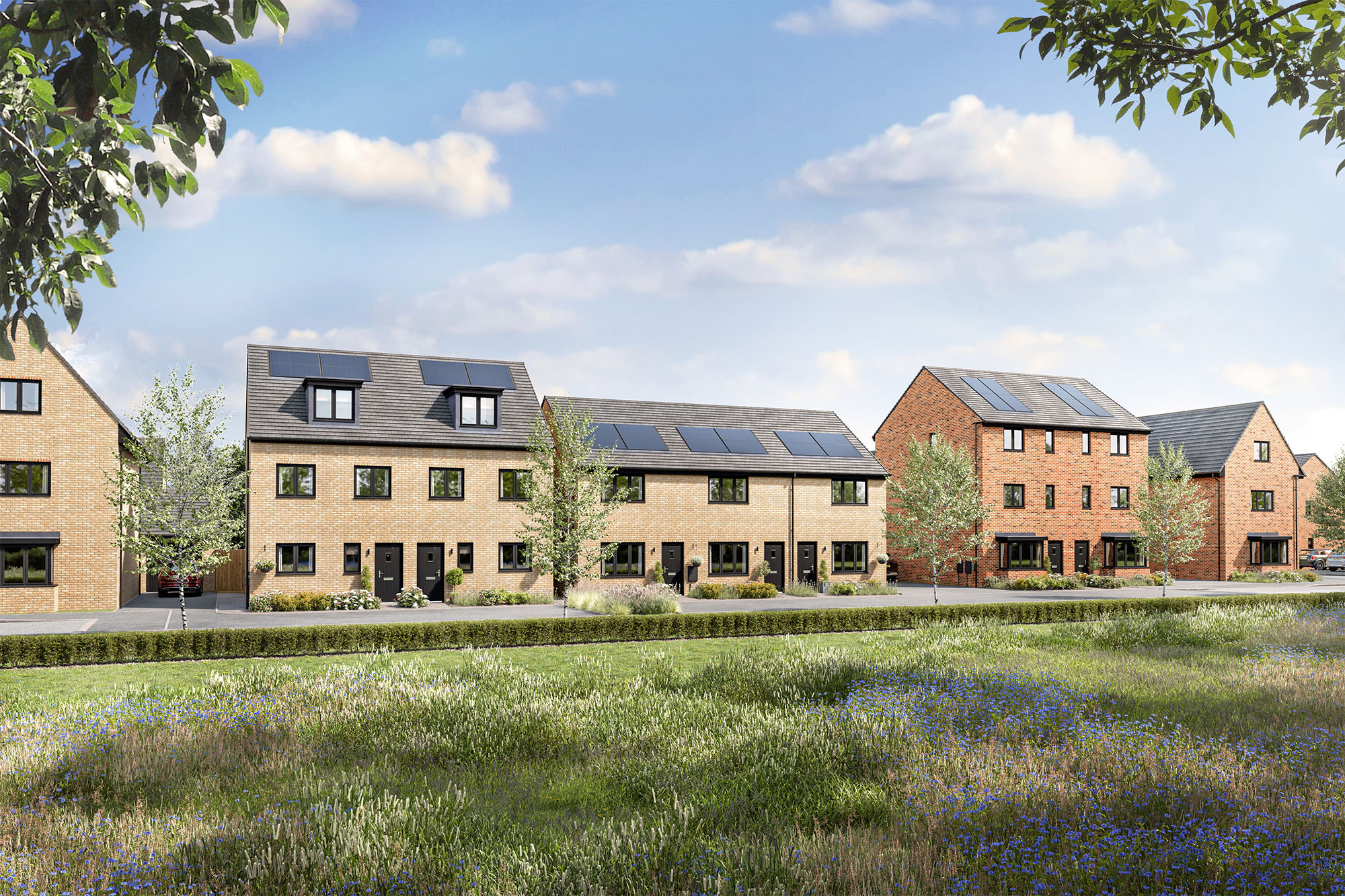 A CGI of how the second phase of the Stallings Place development in Kingswinford will look