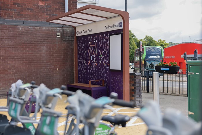 Local Travel Point at Andrew Road, near Halesowen Bus Station