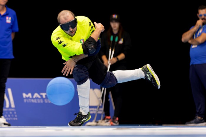 Goalball is the only sport designed specifically for blind and partially sighted people – image courtesy of IBSA