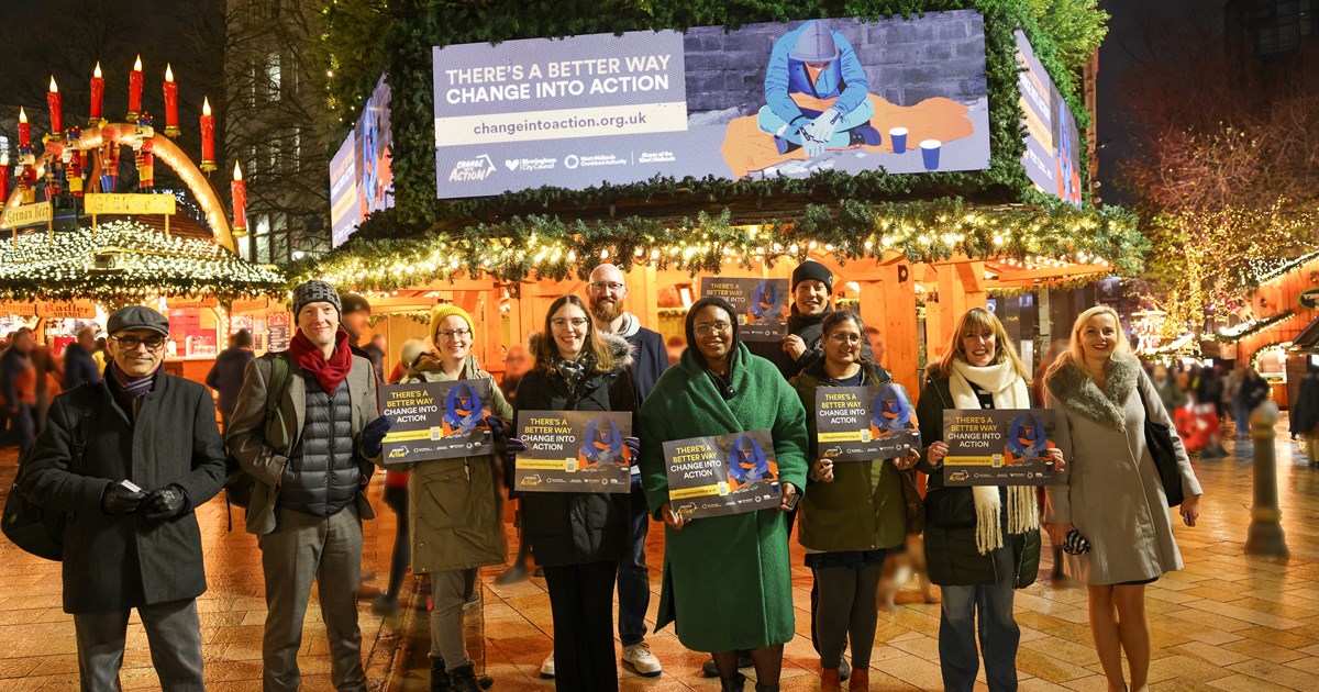Putting change into action to help rough sleepers this christmas Putting change into action to help rough sleepers this christmas