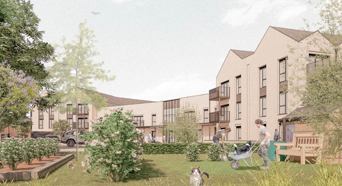 A CGI of how the former Phoenix School site will look