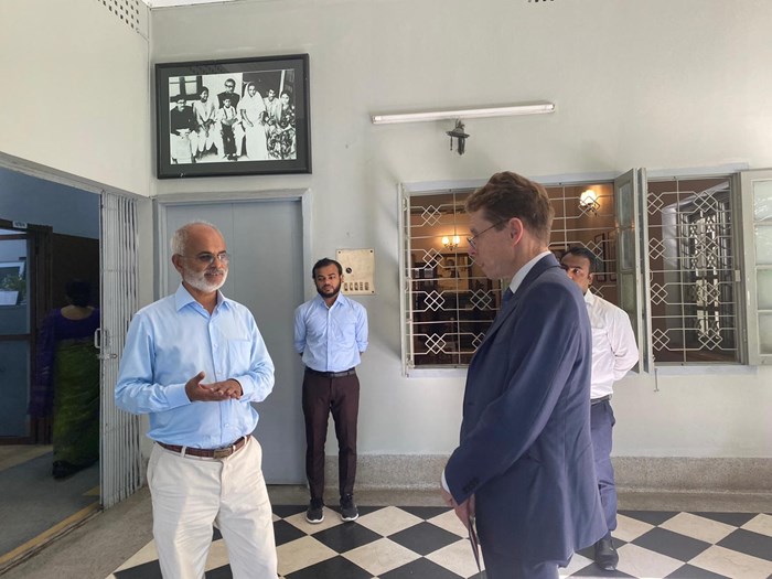 Andy Street meets delegates at the he Bangabandhu Memorial Museum