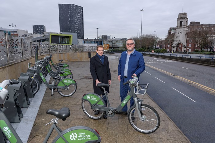 Andy Street, Mayor of the West Midlands and WMCA Chair (left) and Adam Tranter the region’s cycling and walking commissioner
