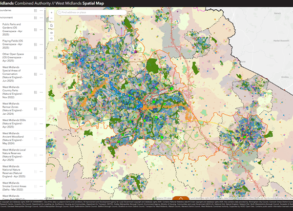 West Midlands Spatial Map
