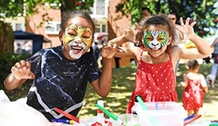 Children in Bromford go wild during the last Mayor's Community Weekend in 2019