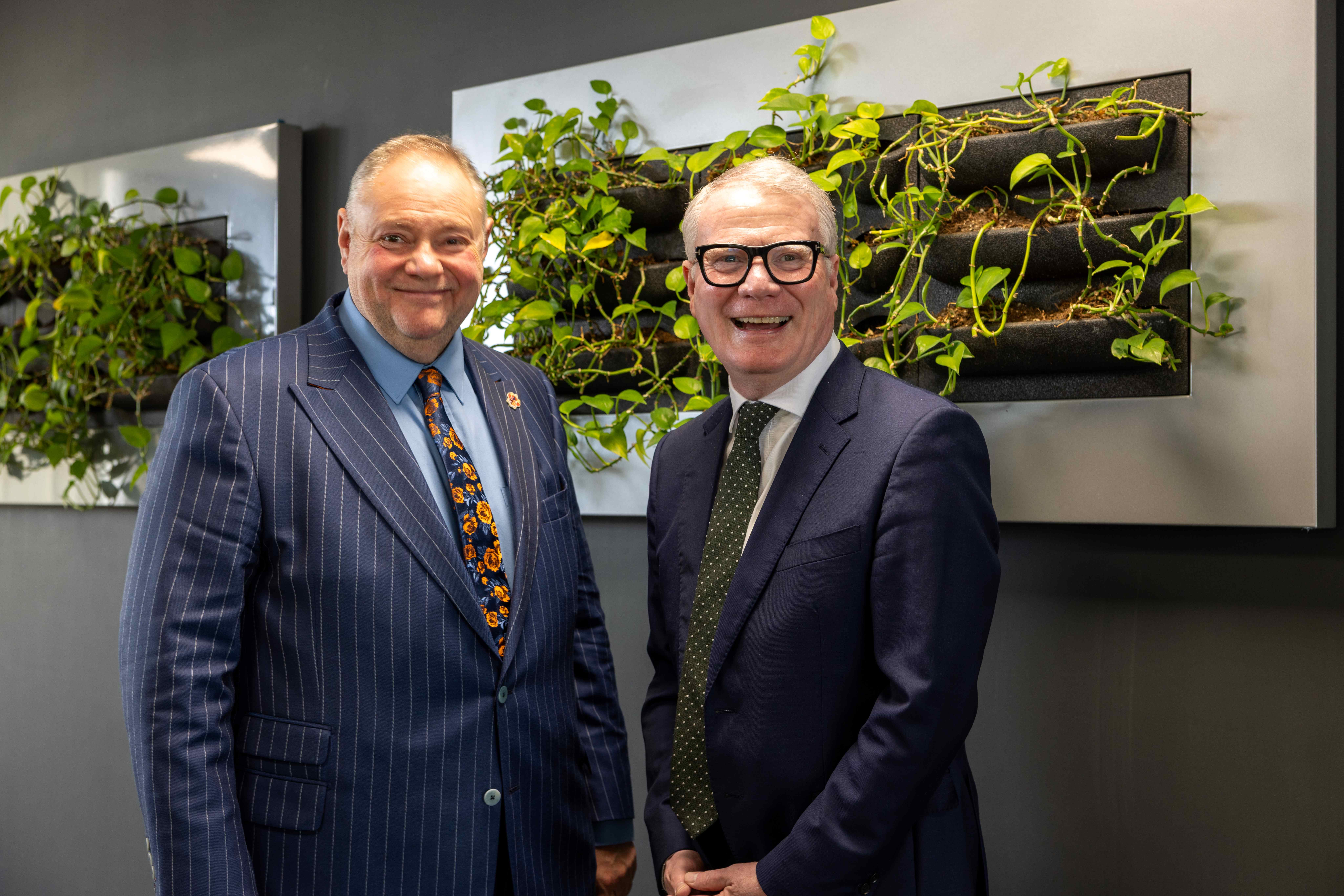 Deputy Mayor Cllr Stephen Simkins with Mayor Richard Parker